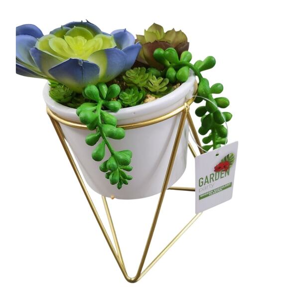 unknown Other - New faux potted plant in stand